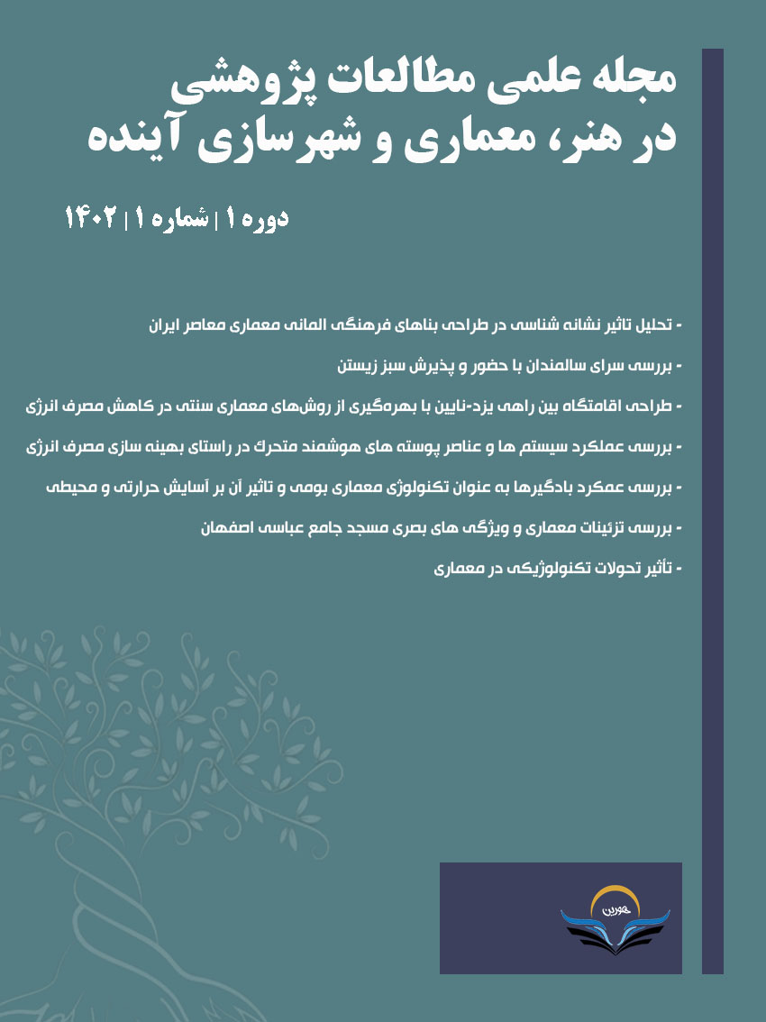 مجله علمی مطالعات پژوهشی در هنر، معماری و شهرسازی آینده